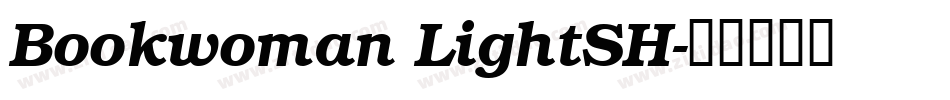 Bookwoman LightSH字体转换